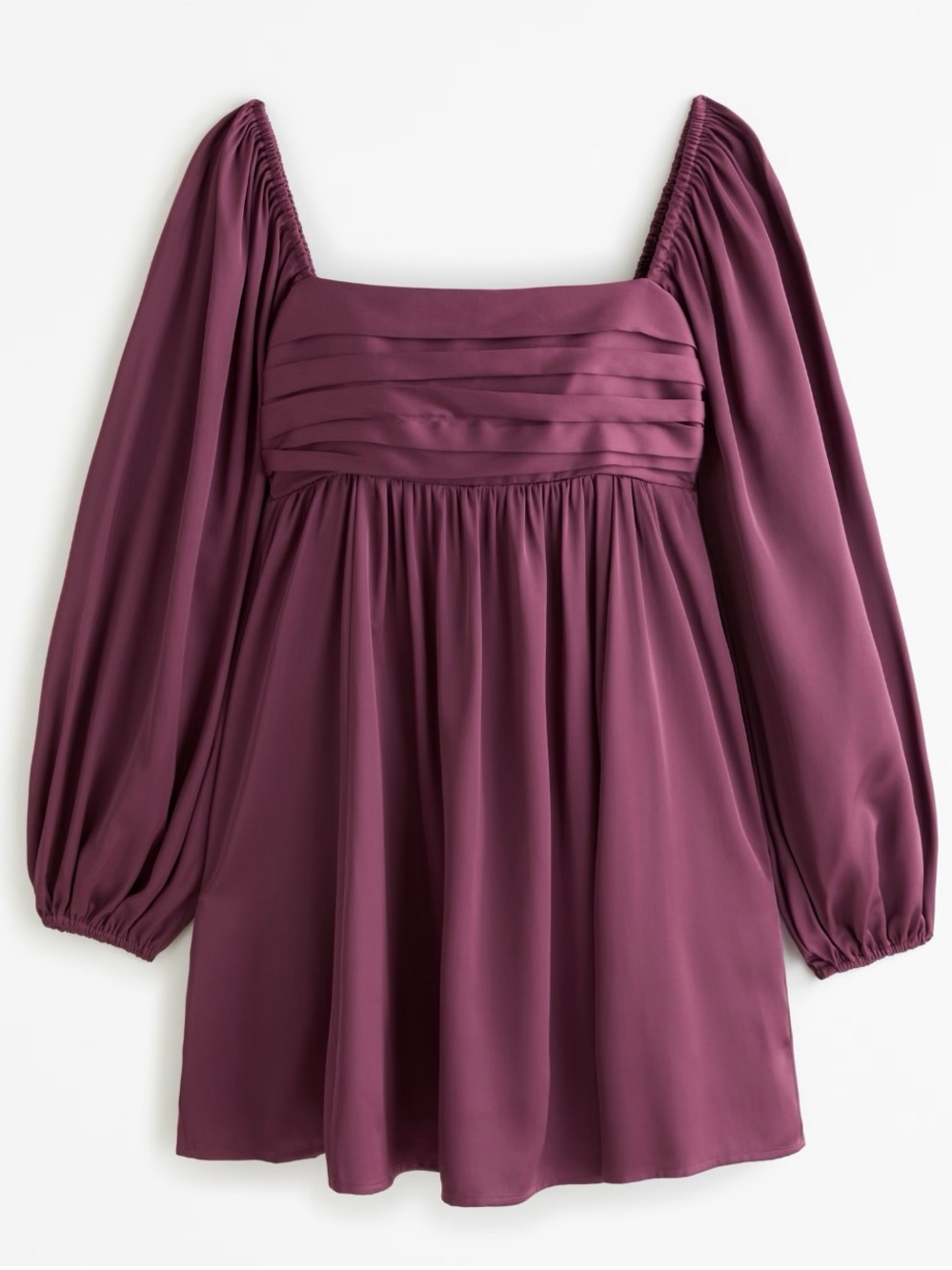 NWT Abercrombie & Fitch purple satin Emerson mini dress cocktail formal guest